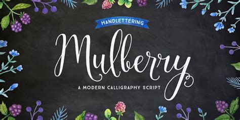 free font similar to mulberry script